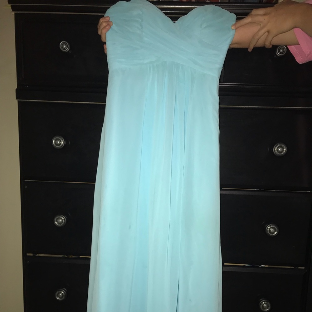 Long Blue Prom/Bridesmaid Dress